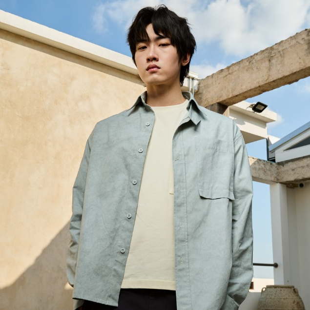 JACKET SHIRT เสื้อเชิ้ตแขนยาว คอปก