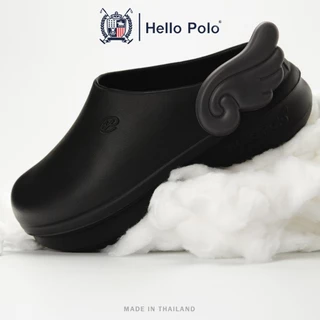 Hello Polo รองเท้าหัวโต มีปีกสุดน่ารัก วัสดุ EVA นุ่มเบาใส่สบาย ทรงคัทชูหุ้มส้น กันลื่นได้ดี HP8009C