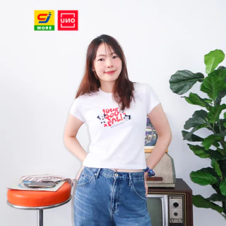 UNO เสื้อยืด Baby Tee Mickey&Friends ลิขสิทธิ์แท้