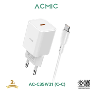 [New-Product] ACMIC ชุดชาร์จเร็ว PD35W AC-C35W22(C-C),(C-L) หัวชาร์จเร็ว พร้อมสายชาร์จType-C to Type-C / Type-C toType-L