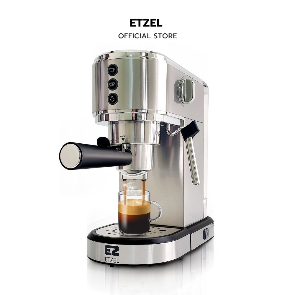 ส่งฟรี!! ETZEL เครื่องชงกาแฟสด ชงแคปซูลได้ รุ่น SN685 Sleek & Slim แรงดัน 20 บาร์ 1350 วัตต์ ประกัน 1 ปี