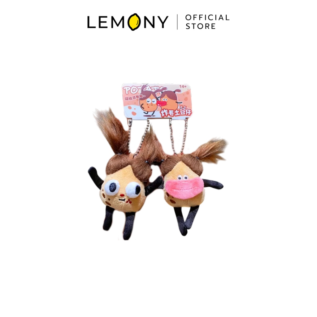 LEMONY เซตพวงกุญแจคู่หูมันฝรั่ง แบบแม่เหล็ก Fluffy Potato Buddy