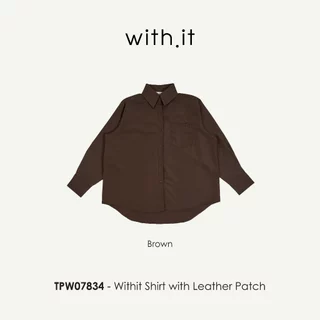 Withit Shirt with Leather Patch เสื้อเชิ้ต - TPW07834
