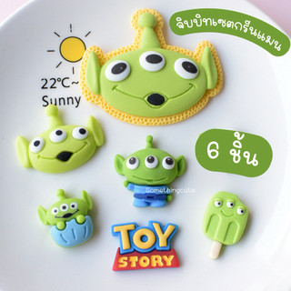 ส่งจากไทย 💚 จิบบิทตัวติดรองเท้าเซตกรีนแมน 6 ชิ้น (n.4)