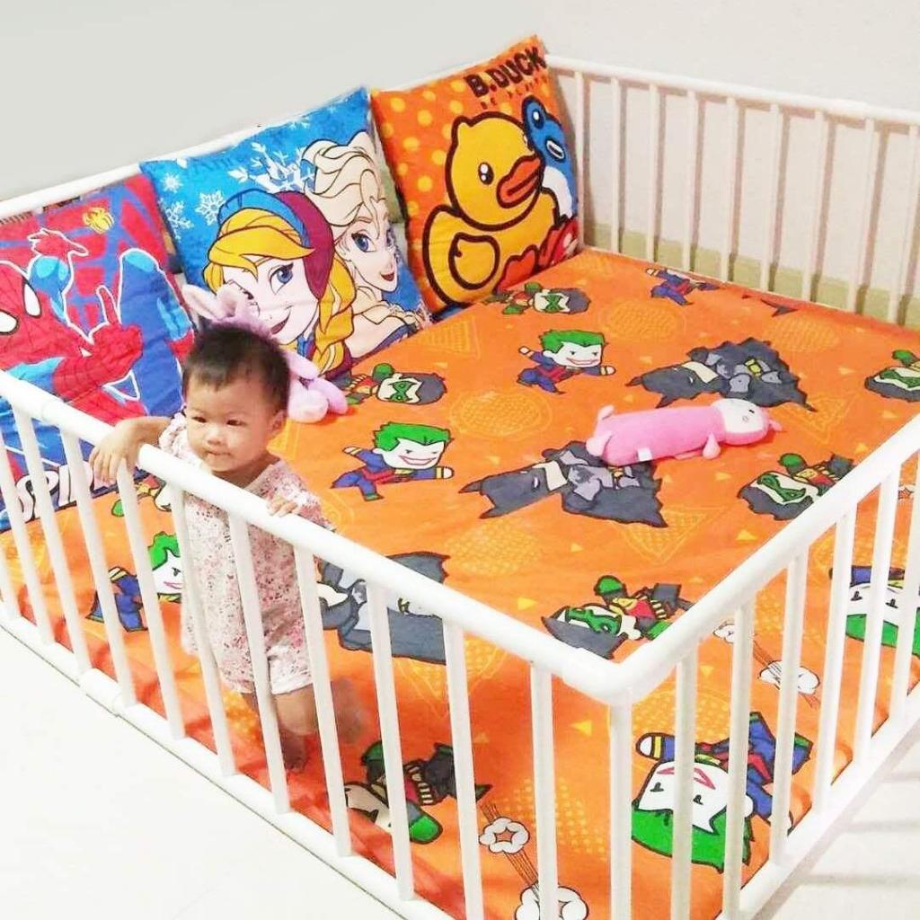 คอกกั้น150x150cm.(5x5ฟุต) สูง60cm พร้อมส่งทุกวัน 150x150 - 100x150 (เลือกขนาดก่อนสั่งซื้อ)