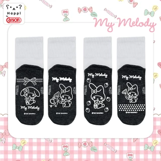 ถุงเท้านักเรียนกันลื่น Happi by Carson ลิขสิทธิ์เเท้ Melody แพ็ค 1 คู่ (คละลาย)