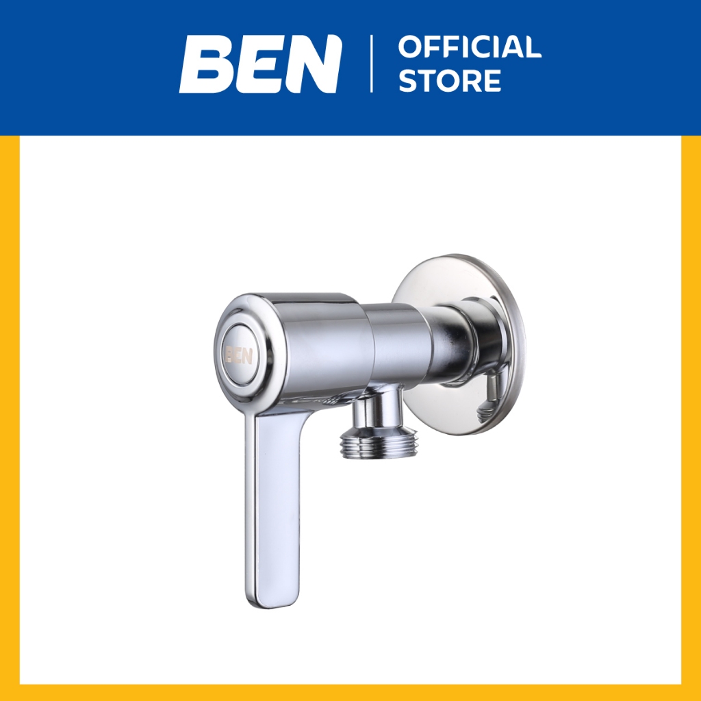 ฺBEN C311-AB-1122 สต็อปฝักบัว สำหรับน้ำเย็นติดตั้งแบบท่อเดียวไปยังฝักบัวมือ สแตนเลส สีโครเมียมเงา