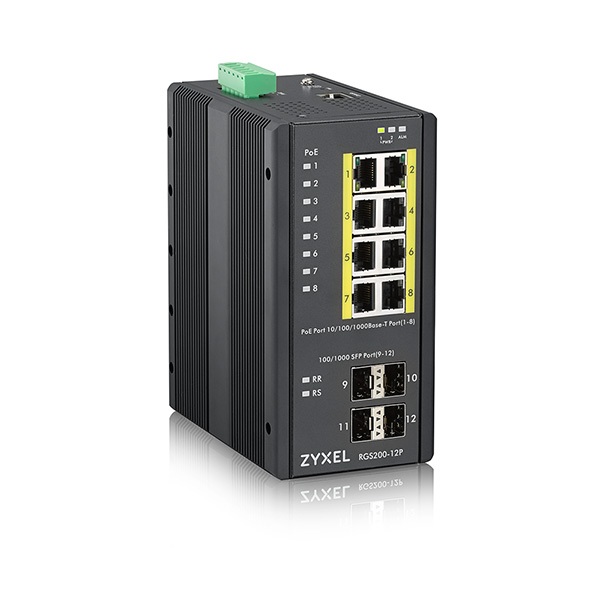 ZYXEL RGS200-12P 12-port GbE Managed PoE Switch