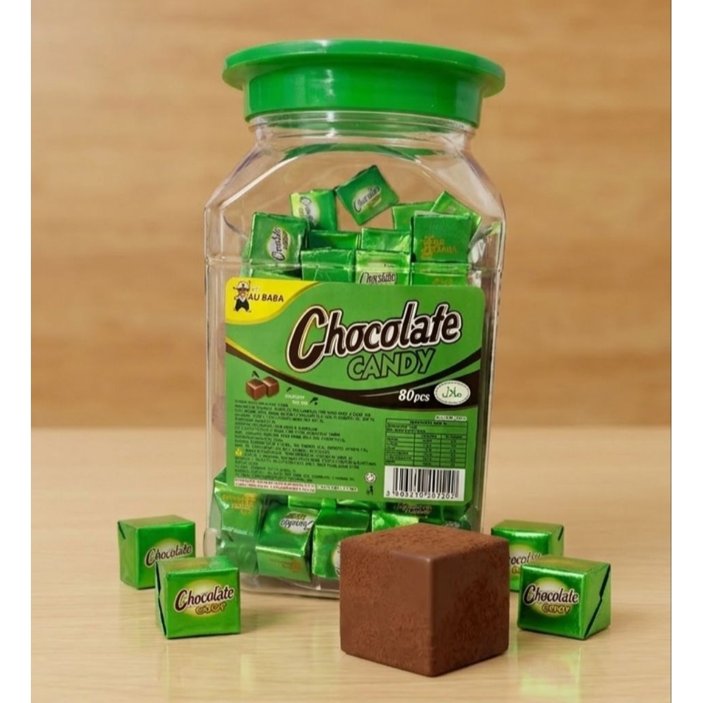 ช็อคโกแลตแคนดี้ ช็อคโกแลตคิวบ์ อาลีบาบา (กระปุก 80 เม็ด)
