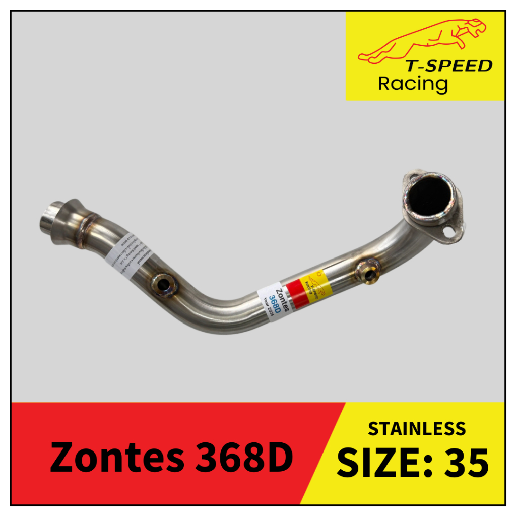 คอท่อ Zontes 368D Year 2025 สแตนเลส 304 Size 35 mm.
