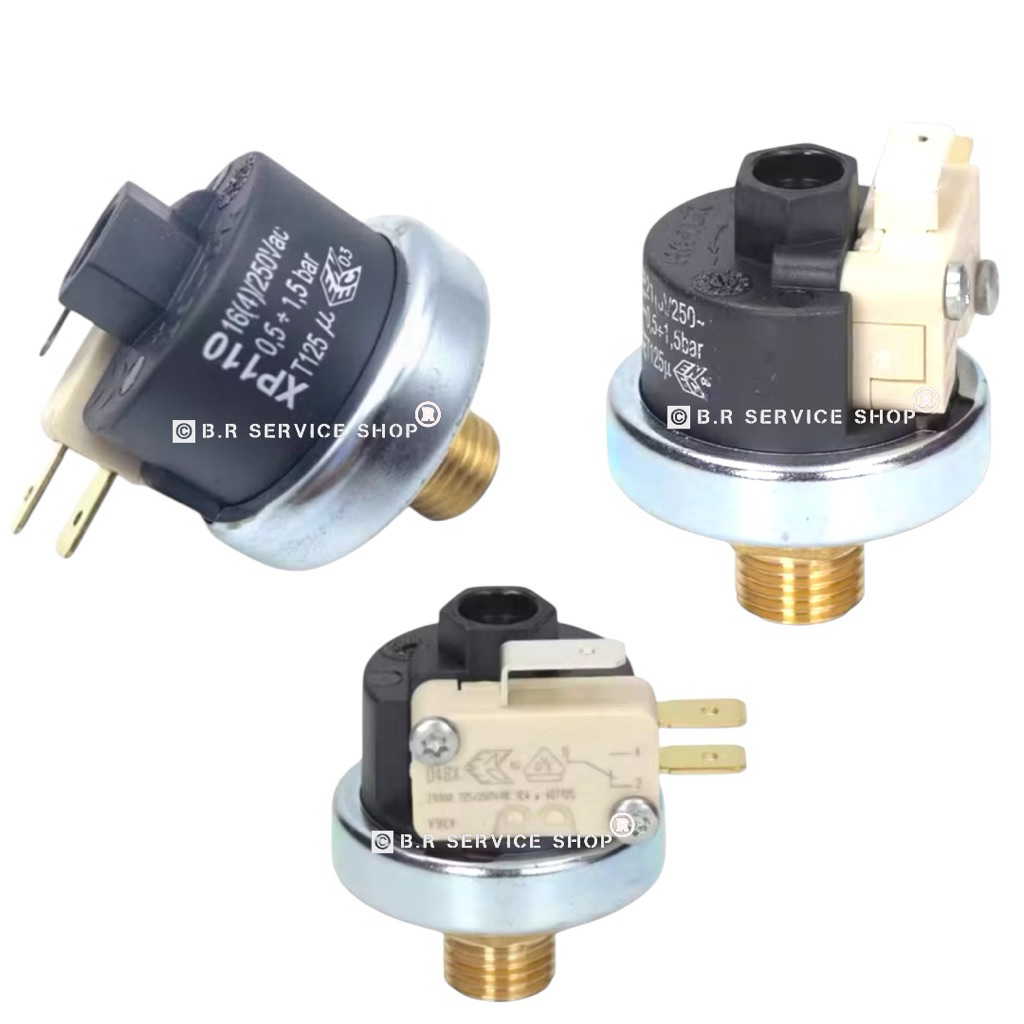 อะไหล่เครื่องชงกาแฟ Pressure Switch XP110 0.5-1.5 Bar 1/4 Inch For Coffee Machine S. Types