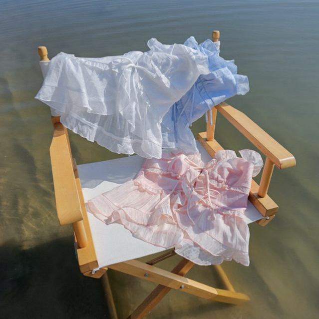 (พร้อมส่ง) TheBlancPale : Venus top เสื้อสายเดี่ยวระบาย เหมาะกับทะเลซัมเมอร์นี้ที่สุด