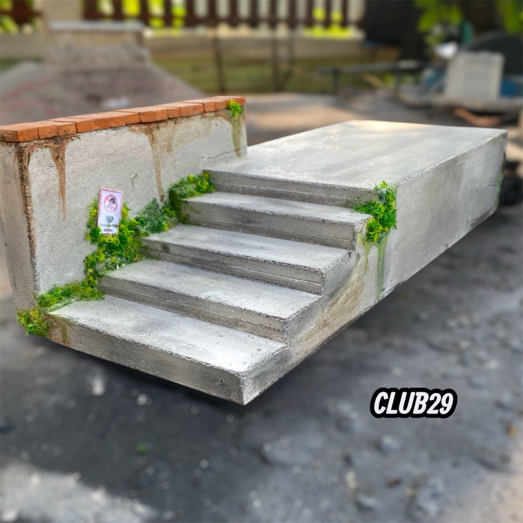 street brick stairs บันไดอิฐ ฟิงเกอร์บอร์ด