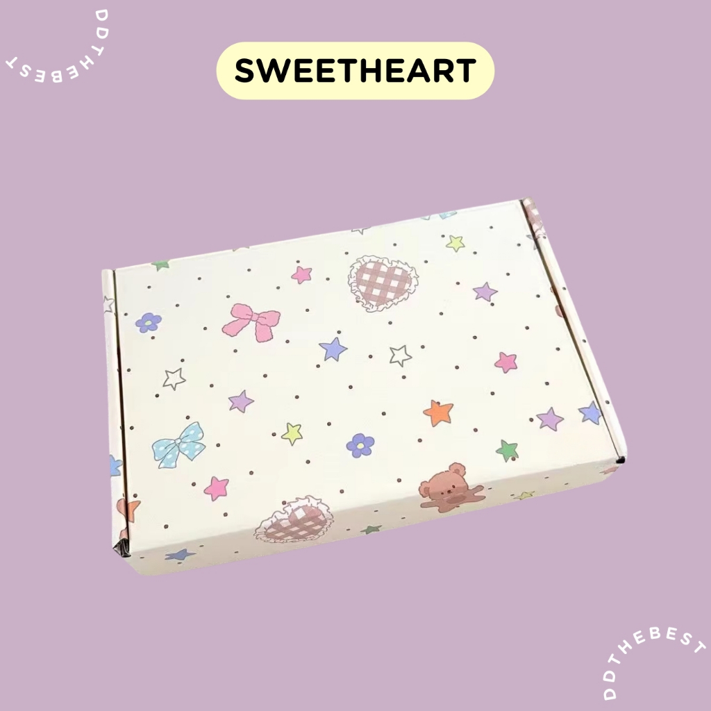 กล่องของขวัญน่ารัก  กล่องหูช้าง กระดาษกล่องพัสดุใช้ได้เลย | พร้อมส่งจากไทย 🇹🇭 |  SWEETHEART