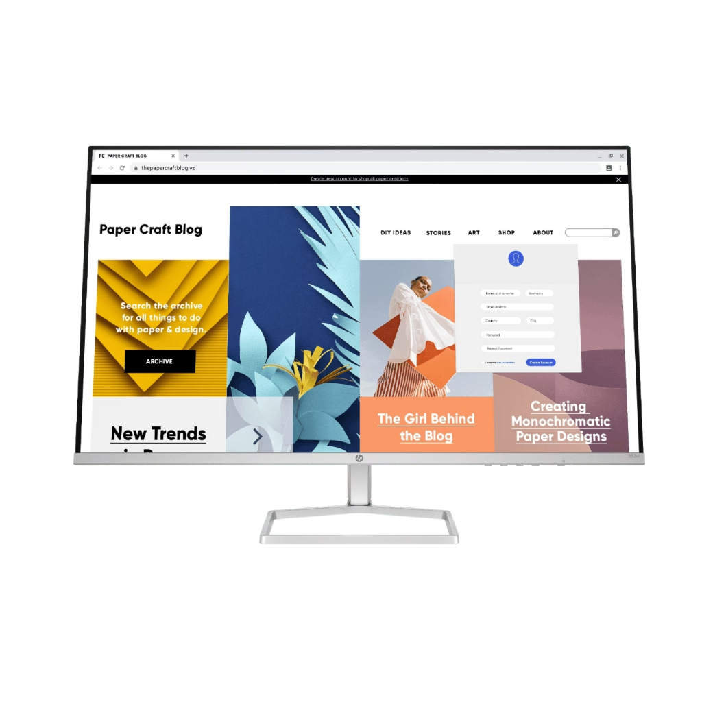 HP Monitor 532sf – 31.5”/VA/100Hz/7ms/3Y*3 MNL-002467