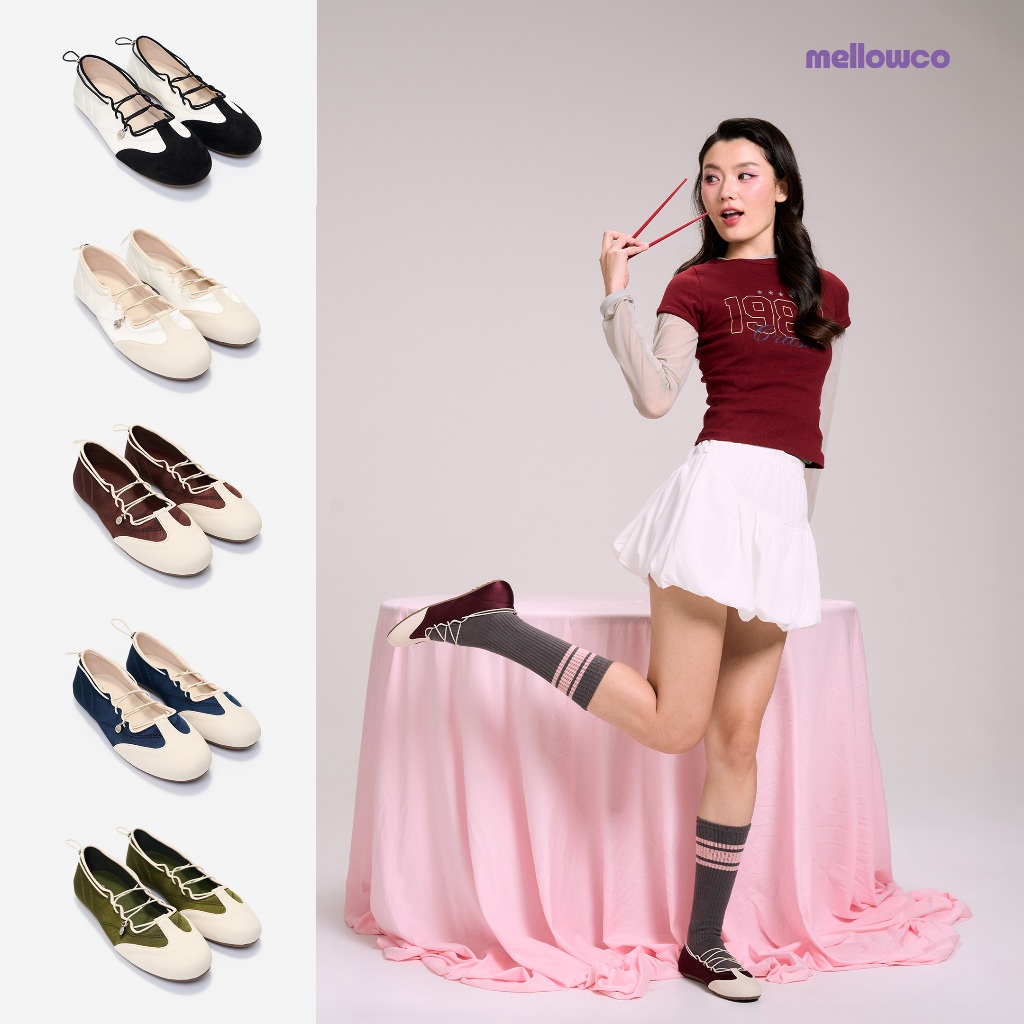 Mellowco รุ่น Faye Ballet Flats รองเท้าบัลเล่ต์  Faye MC-6101