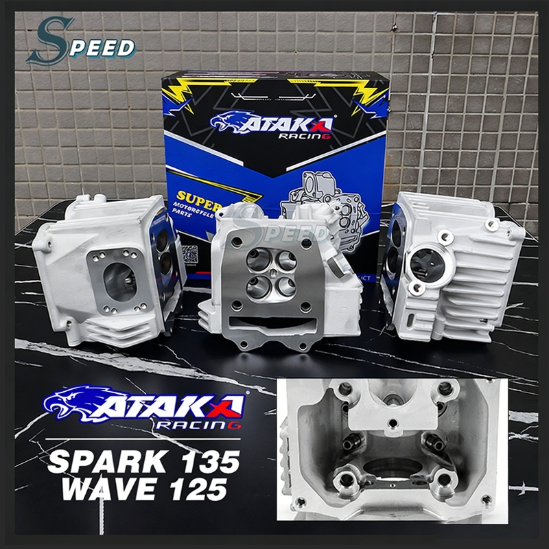 ATAKA รูปแบบคลื่น ชุดฝาสูบเวฟ 4 วาล์ว การดัดแปลง SPARK135 For WAVE125 ไม่รวมฝาครอบหัวสูบ 20/23 21/24