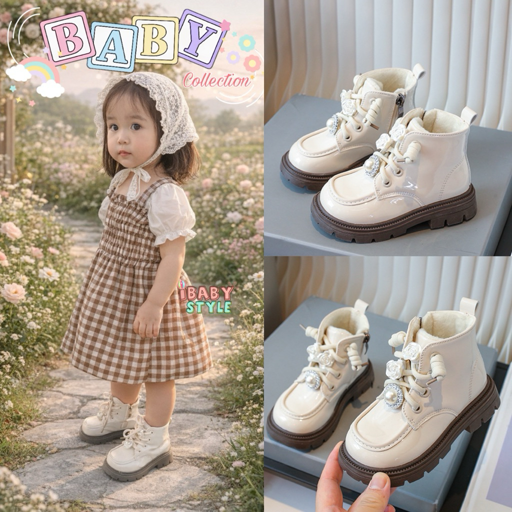Ibaby Style รองเท้าบูทเด็ก บูทเด็กแนวเกาหลี พร้อมส่งในไทย 🇹🇭