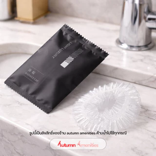 [พร้อมส่ง]หมวกอาบน้ำโรงแรม รุ่น Black-Rose แพ็ค 50/100 ชิ้น หมวกคลุมผมอาบน้ำใช้แล้วทิ้ง สำหรับโรงแรม รีสอร์ท สปา Airbnb