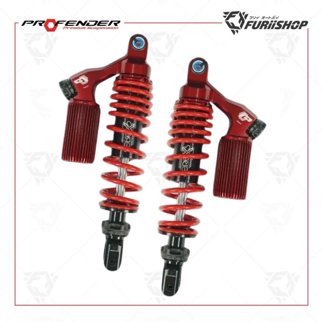 โช๊คหลัง Profender X-Series ZONTES 368K / 350E / 368D สูงเดิม 365mm. (PMXS-ZO1101-S STD 365mm.)