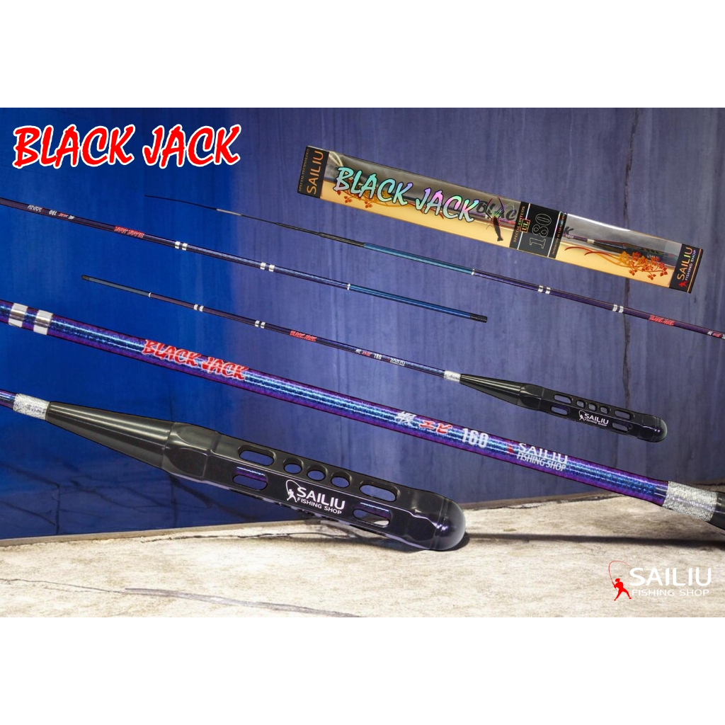 คันตกกุ้ง Sailiu BLACK JACK 1.5,1.6 และ 1.8เมตร (เวท UL) ตกกุ้งบ่อ กุ้งแม่น้ำ