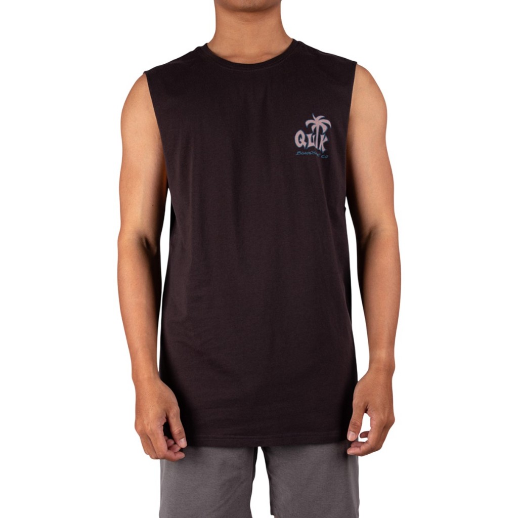 QUIKSILVER เสื้อกล้ามผู้ชาย Mens Palm Relax Muscle-Black 254 UQYZT05756-KTA0