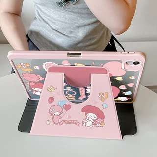 ⭐พร้อมส่ง⭐เคส Samsung Tab S9FE S11 S9+ A9 หมุนได้ 360° My Melody S10+ S10FE มีที่ใส่ปากกา S6 Lite S8