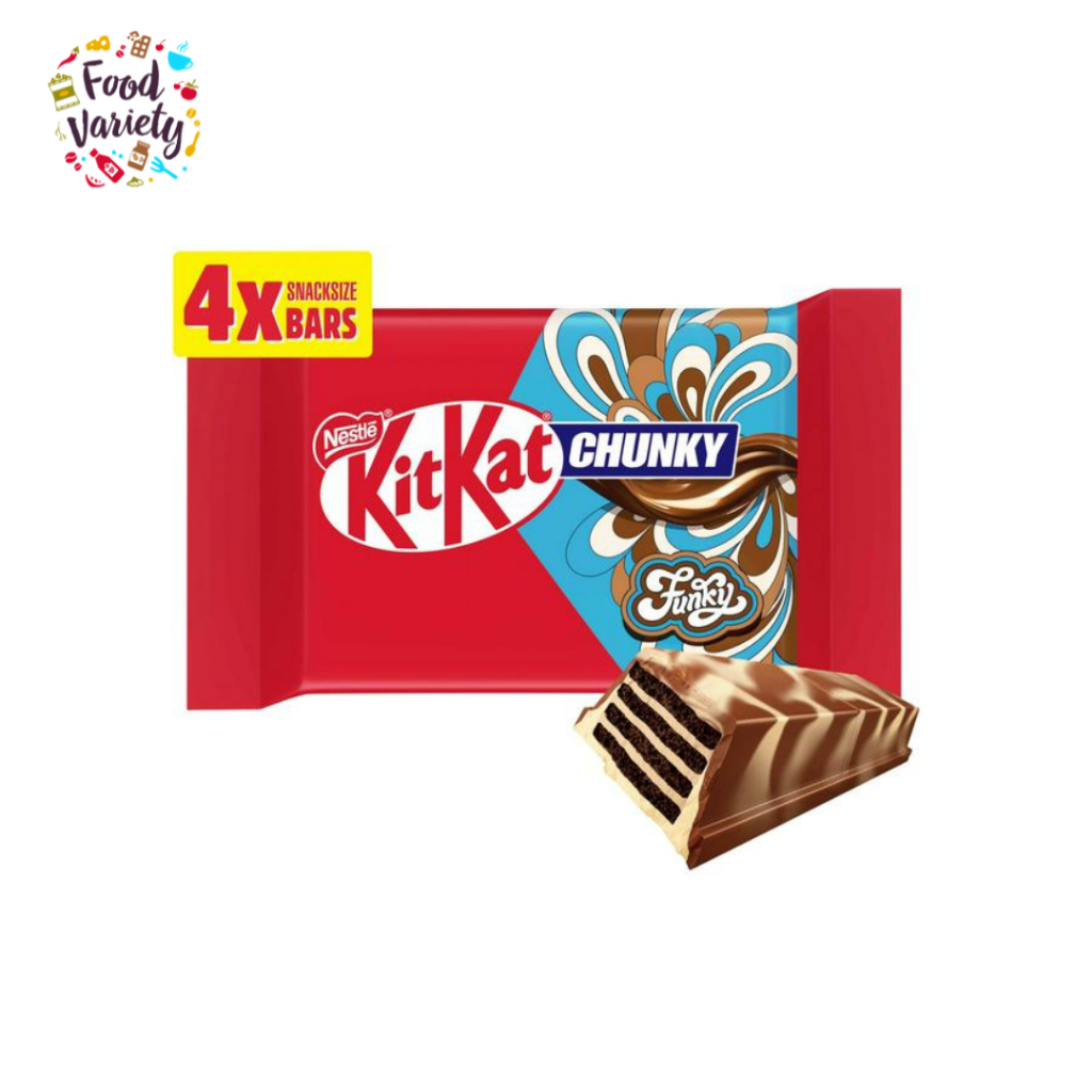 [Best Before 30-Jul-2026]Nestle Kit Kat Chunky Funky Chocolate 4 Bars 128g