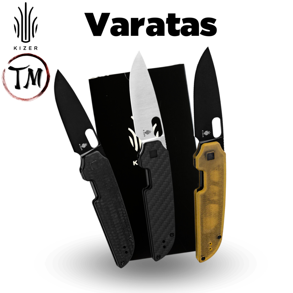 Kizer Varatas มาพร้อมด้าม3แบบ มีดEDCรุ่นฮิต ระบบไลน์เนอร์ล็อค เบากระทัดรัด ใช้งานปลอดภัย