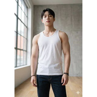 เสื้อตราห่านคู่ เสื้อกล้าม รุ่นคลาสสิก สีขาว 1 กล่อง (6 ตัว)