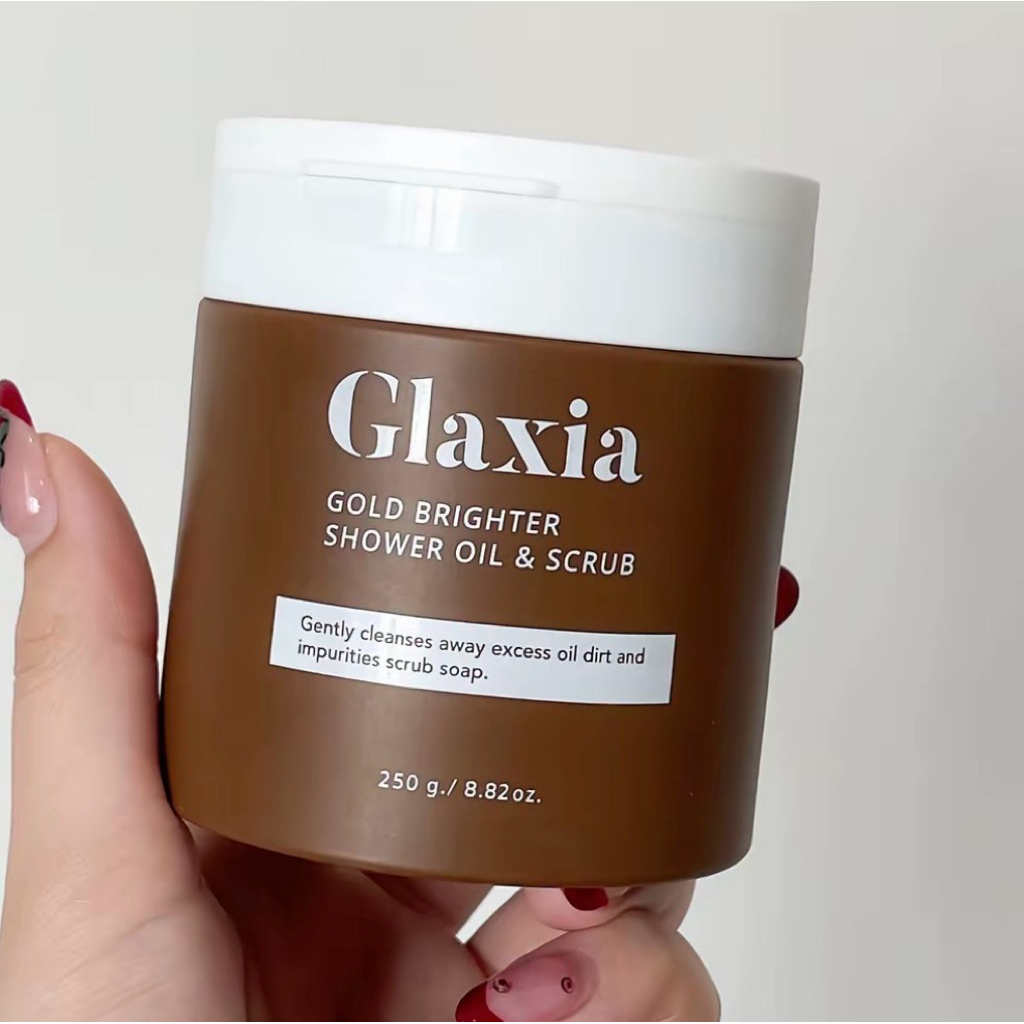 ✅มีส่งด่วน ของแท้!! Glaxia Scrub สครับกลาเซียร์  โคลนทองคำ หอมกลิ่นนมแพะ และกลิ่นกาแฟ ขัดผิวนุ่มนิ่ม