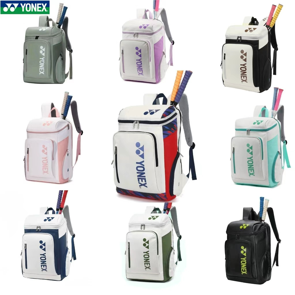 YONEX กระเป๋าเป้สะพายหลังแบดมินตันกันน้ำหลายชั้นเก็บกระเป๋านักเรียนเทนนิสมีช่องรองเท้าอิสระ