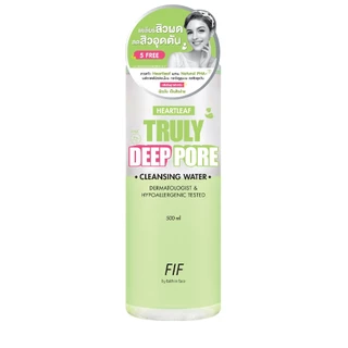 FAITH IN FACE HEARTLEAF TRULY DEEP PORE CLEANSING WATER 500ml.เอฟไอเอฟ บาย เฟธ อินเฟซฮาร์ทลีฟ ทรูลี่ ดีพ พอร์ คลีนซิ่ง ว