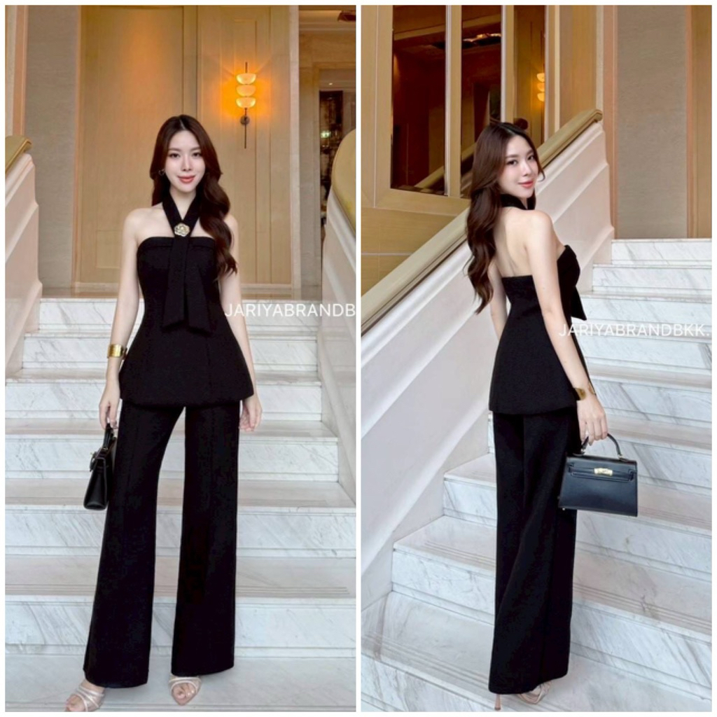 (L)งานเซต เสื้อ+กางเกงขายาว size L ป้ายjariya