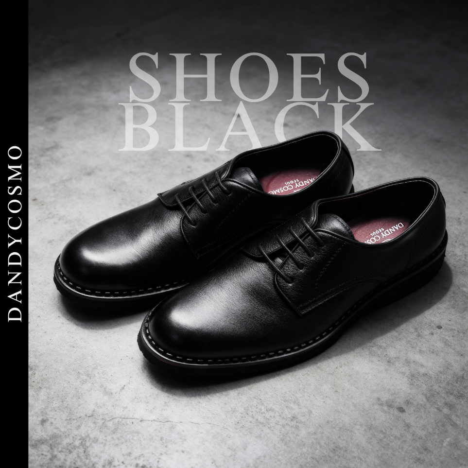 DANDY COSMO | Real Leather Shoes Black