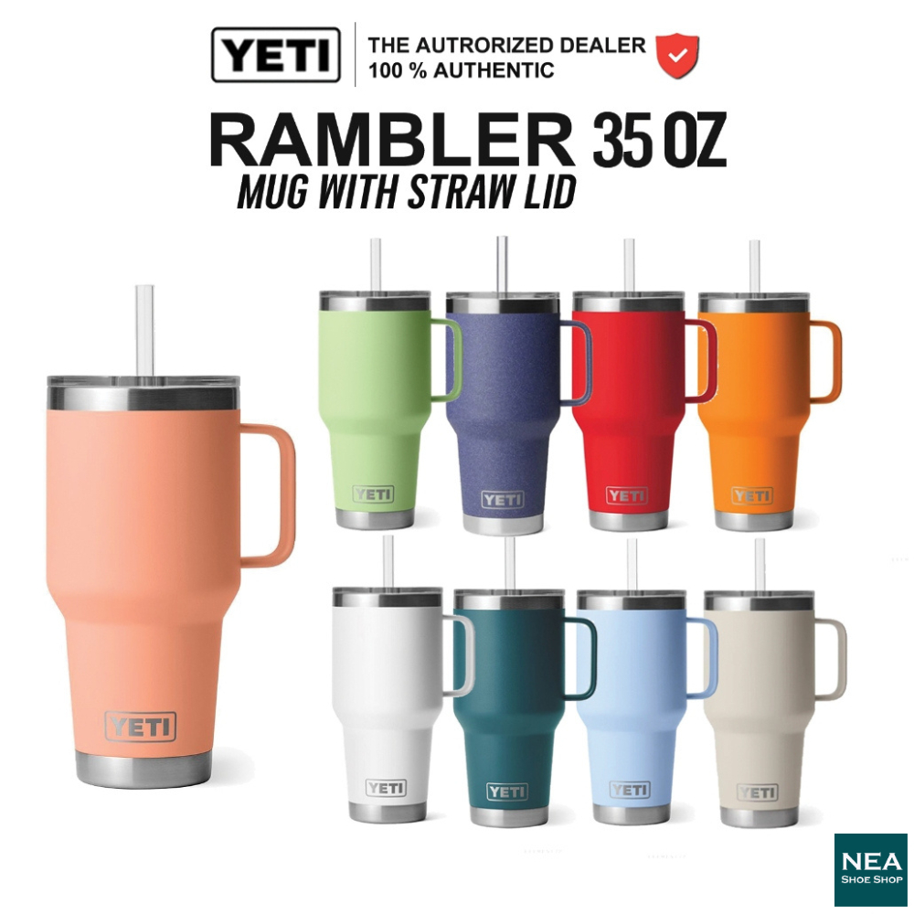 [เยติ คุณภาพต้องมาก่อน!] YETI RAMBLER 35 OZ MUG WITH STRAW LID เยติ ลิขสิทธิ์แท้