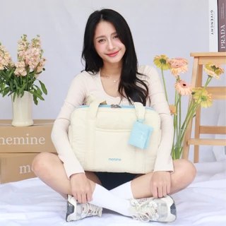 "พร้อมส่ง" All Day Puffy Bag 🌈 กระเป๋านุ่มนิ่มสะพายข้างกันน้ำ รองรับnotebook13นิ้ว ช่องใส่มือถือด้านข้าง (ฟรีmini pouch)