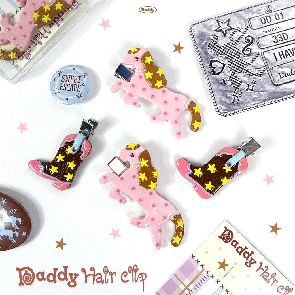 DADDY ( SWC ) | Vintage Horse Boot Hair Clips กิ๊ฟติดผม สุดน่ารัก