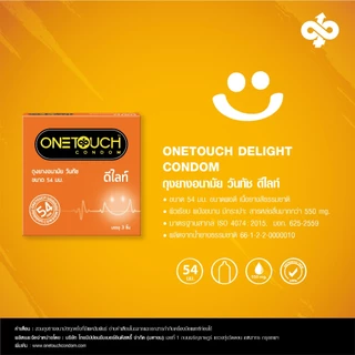 Onetouch ถุงยางอนามัย ขนาด 54 mm. รุ่น ดีไลท์ 12 กล่อง 36 ชิ้น