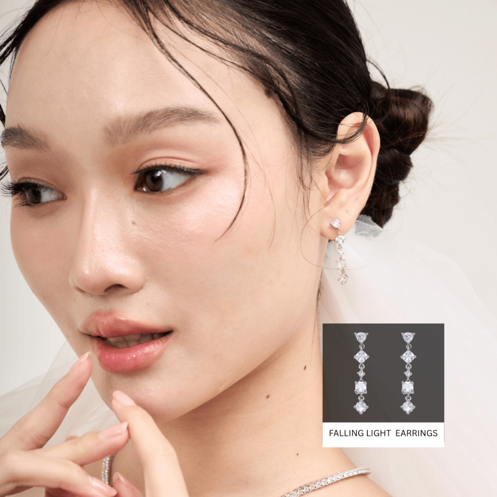 Kind Jewelry ต่างหูออกงาน เจ้าสาว Falling Light earring