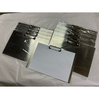 [แนวนอนA4] Clipboard stainless​A4 สเตนเลส คลิปบอร์ดโลหะ ที่ห…