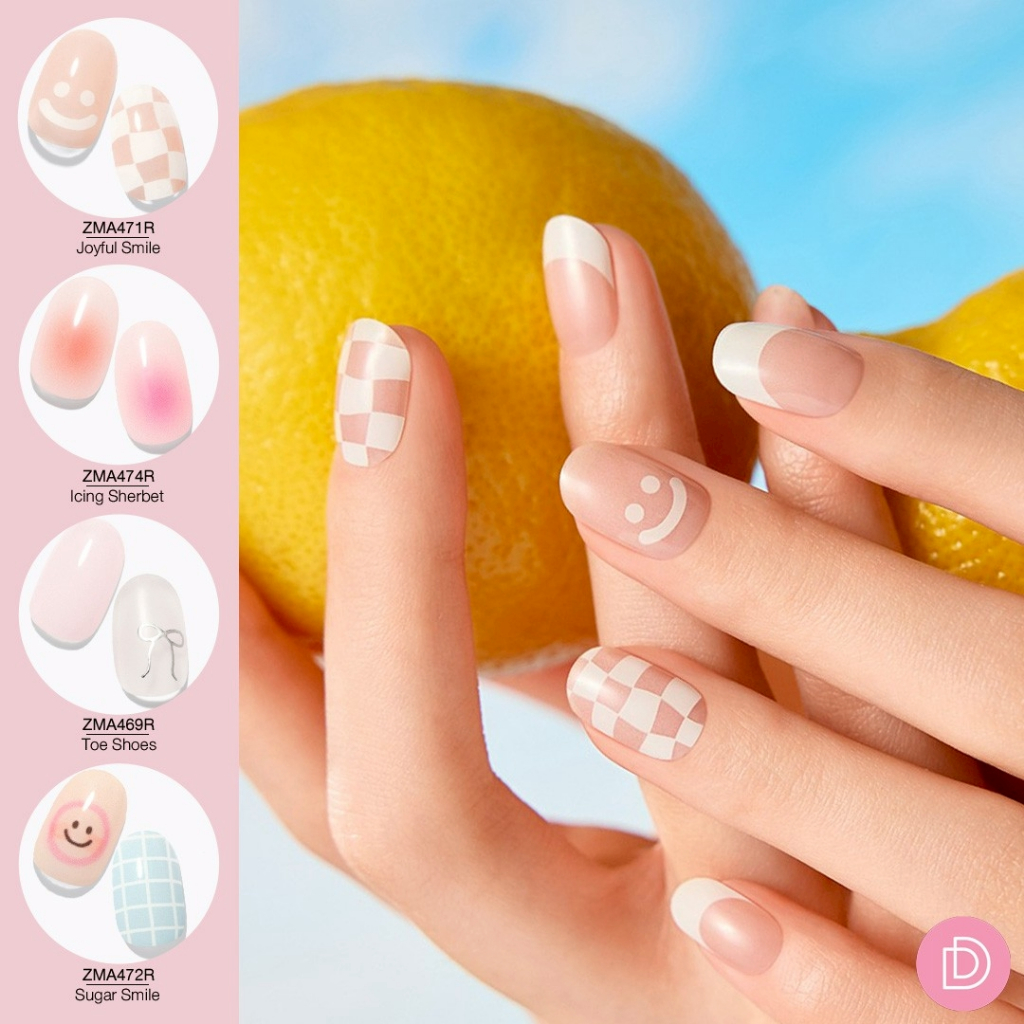 Dashing Diva แผ่นเจลติดเล็บ Glaze รุ่น ZMA469R-ZMA474X จำนวน 1 กล่องมี 30 เล็บ (ใช้คู่กับเครื่องอบเล็บ)