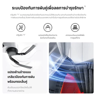 [New] Xiaomi Robot Vacuum H50/H50 Pro 15000Pa ระบบนำทาง ด้วยเลเซอร์ LDS การหลีกเลี่ยงที่แม่นยำ ป้องกันการพันกัน 5200mAh