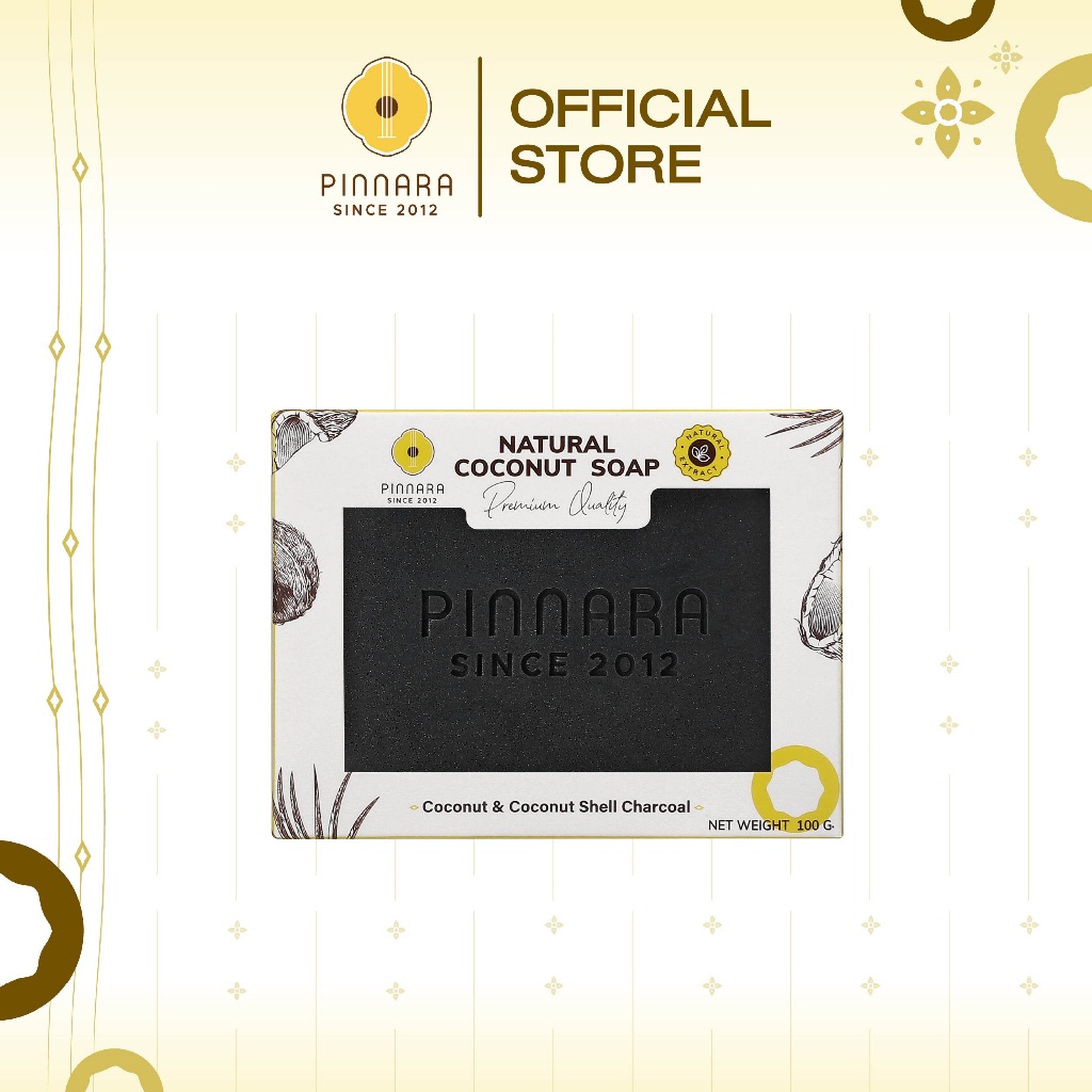 Natural Coconut Soap (Coconut & Coconut Shell Charcoal) - สบู่มะพร้าวชาโคล 100ก.
