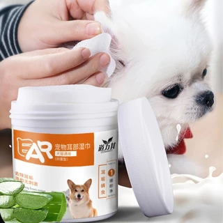 Pitpat(Petcho）แผ่นเช็ดสุนัขและแมว ไวป์เช็ดตาสัตว์เลี้ยง ผ้าเช็ดทำความสะอาดเปียก ทิชชู่เปียกเช็ดคราบน้ำตา สูตรอ่อนโยน Pet