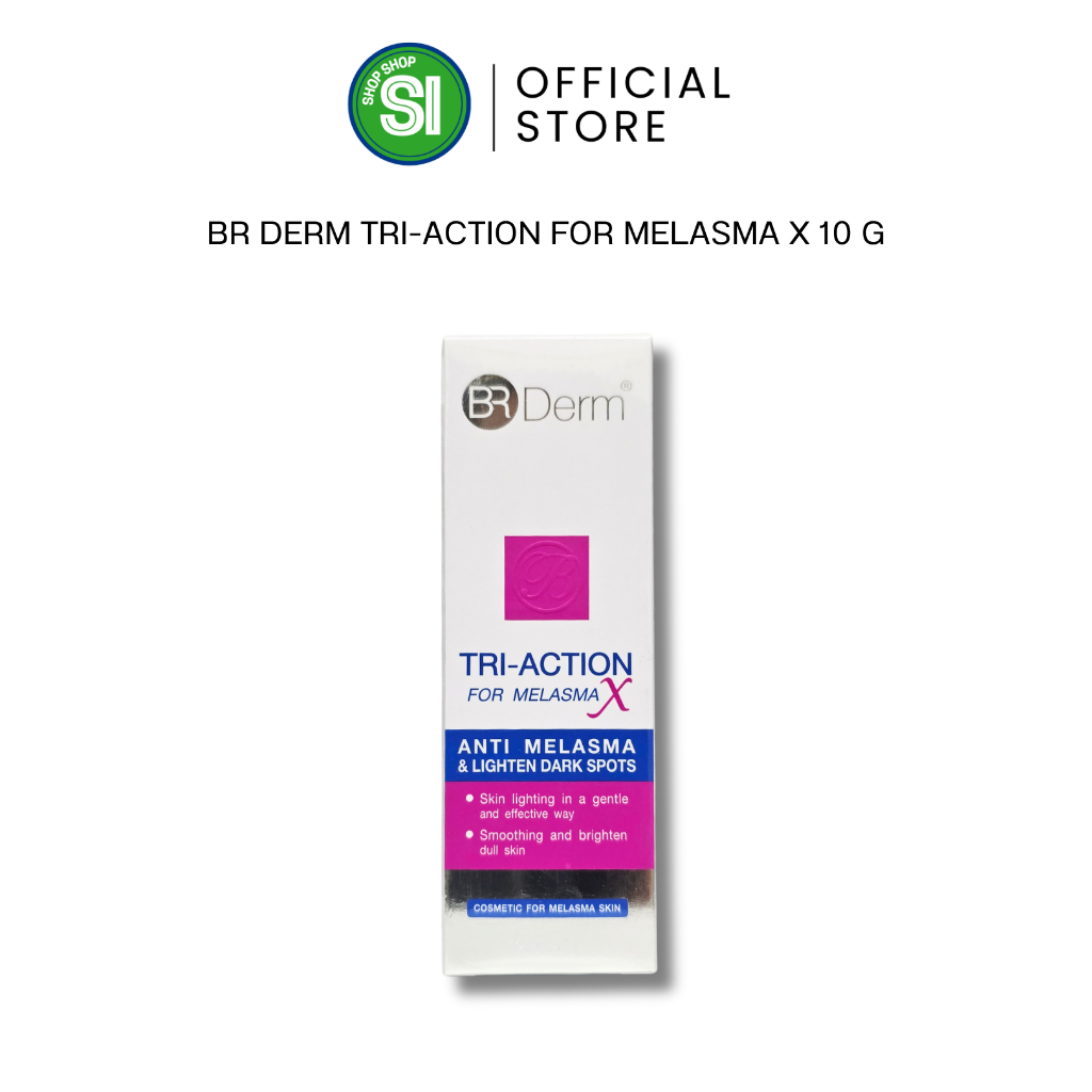 BR Derm Tri-Action for Melasma X 10g. | บีอาร์ เดิร์ม ไตร-แอคชั่น ฟอร์ เมลาสมา เอ็กซ์ 10 กรัม