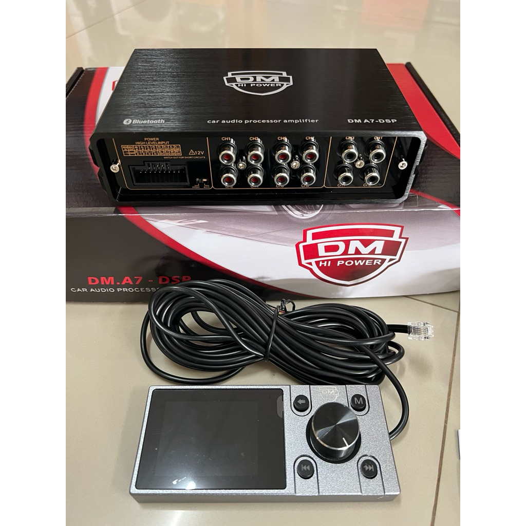2750บาท DSP 4in 8out ปรับจูนจากมือถือแอนดอยและโน๊ตบุ๊ค ยี่ห้อ DM
