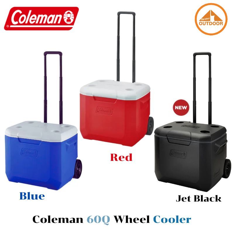 Coleman 60Q Wheel Cooler กระติกนำ้แข็งแบบพกพามีล้อลาก ขนาด 56 ลิตร