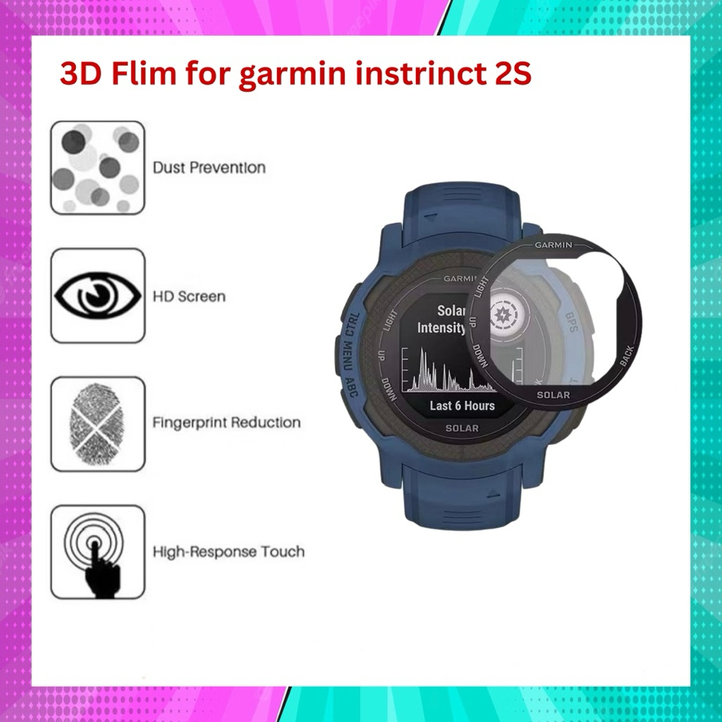ฟิล์ม Garmin instinct 3(45/50 mm.)/E/2/2S/2X/1 ฟิล์ม 3D สินค้าในไทย จัดส่งภายใน 24 hr. ราคา ถูกที่สุด ดีลบีเคเค แกลเลอรีภาพที่ 6