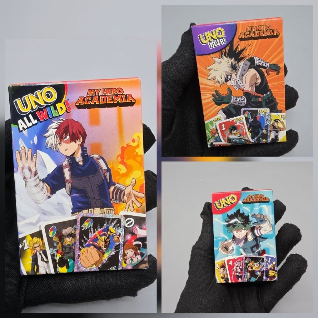 (พร้อมส่ง/แท้✅️) ของสะสม อนิเมะ การ์ด uno my hero acedamia mcdonald mha uno card  มายฮีโร่ แมคโดนัล bakugo shoto uno